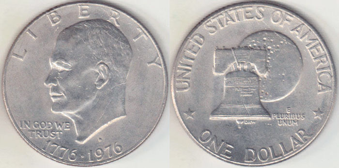 1976 D USA Dollar (Eisenhower) Bicentenary A002685